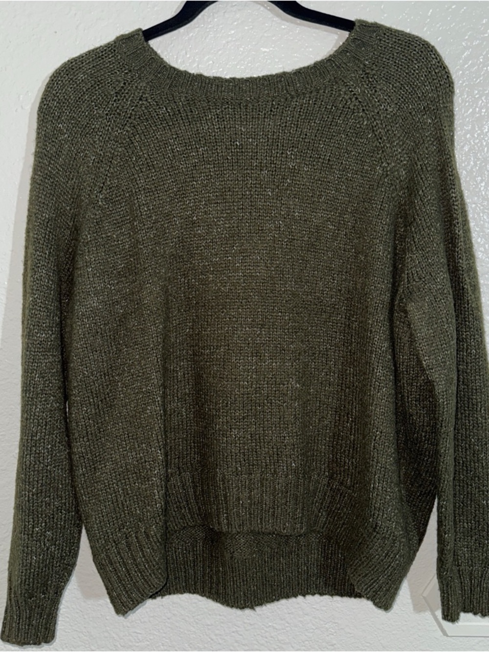Old Navy Olive Crewneck Knit Sweater